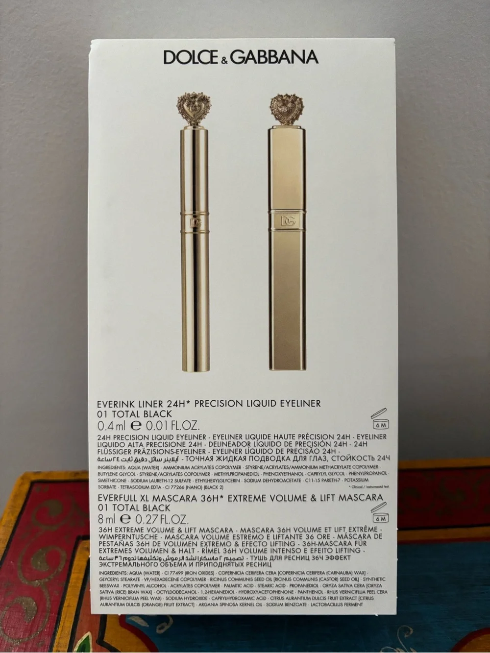 Dolce & Gabbana Black Eyeliner & Mascara Duo - NEW